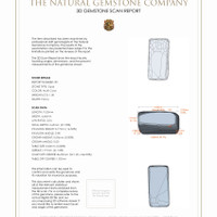 2.80 Ct.Tw.Total Carat Weight Cabochon Boulder Opal Pair from Australia 3 D Scan Report