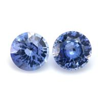 0.88&nbsp;Ct.Tw.Total Carat Weight Blue Sapphire Pair from Ceylon (Sri Lanka) Video