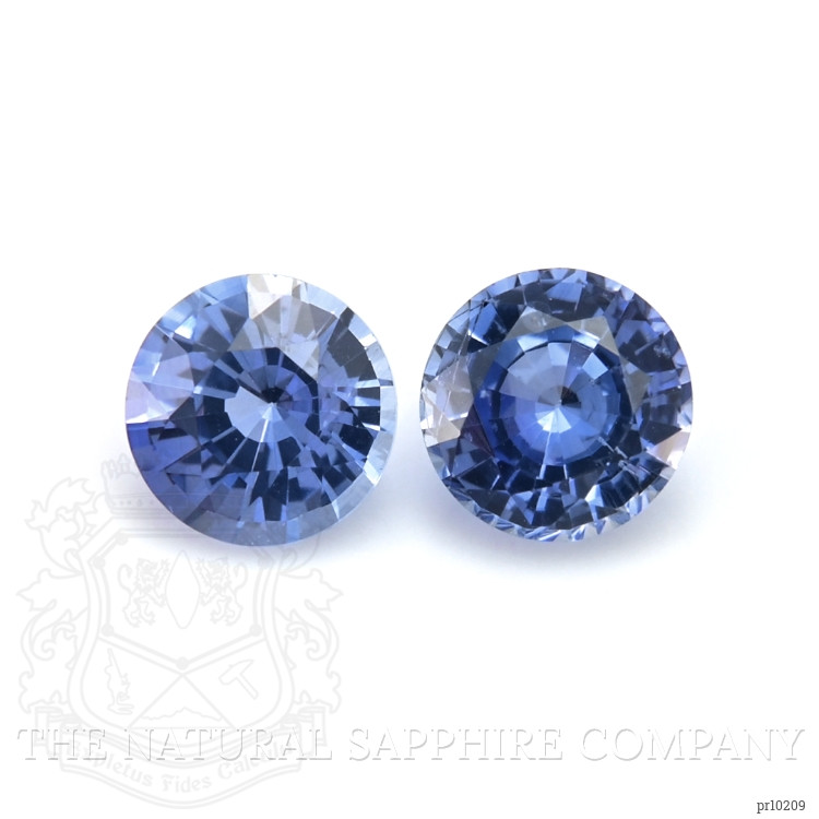 0.88 Ct.Tw. Blue Sapphire Pair from Ceylon (Sri Lanka)