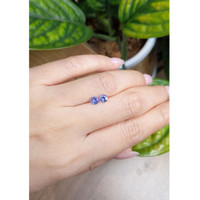 0.88&nbsp;Ct.Tw.Total Carat Weight Blue Sapphire Pair from Ceylon (Sri Lanka) Life Style