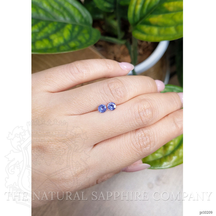 0.88 Ct.Tw. Blue Sapphire Pair from Ceylon (Sri Lanka)