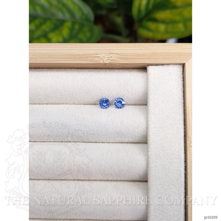 0.88 Ct.Tw. Blue Sapphire Pair from Ceylon (Sri Lanka)