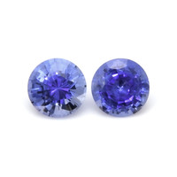 1.02&nbsp;Ct.Tw.Total Carat Weight Blue Sapphire Pair from Ceylon (Sri Lanka) Video