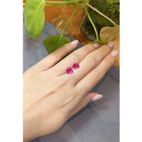 4.01 Ct.Tw.Total Carat Weight Pink Sapphire Pair from Mozambique Life Style