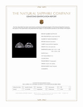 0.64 Ct.Tw.Total Carat Weight White Sapphire Pair from Ceylon (Sri Lanka) Scan Report