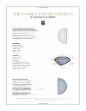 0.64&nbsp;Ct.Tw.Total Carat Weight White Sapphire Pair from Ceylon (Sri Lanka) 3 D Scan Report