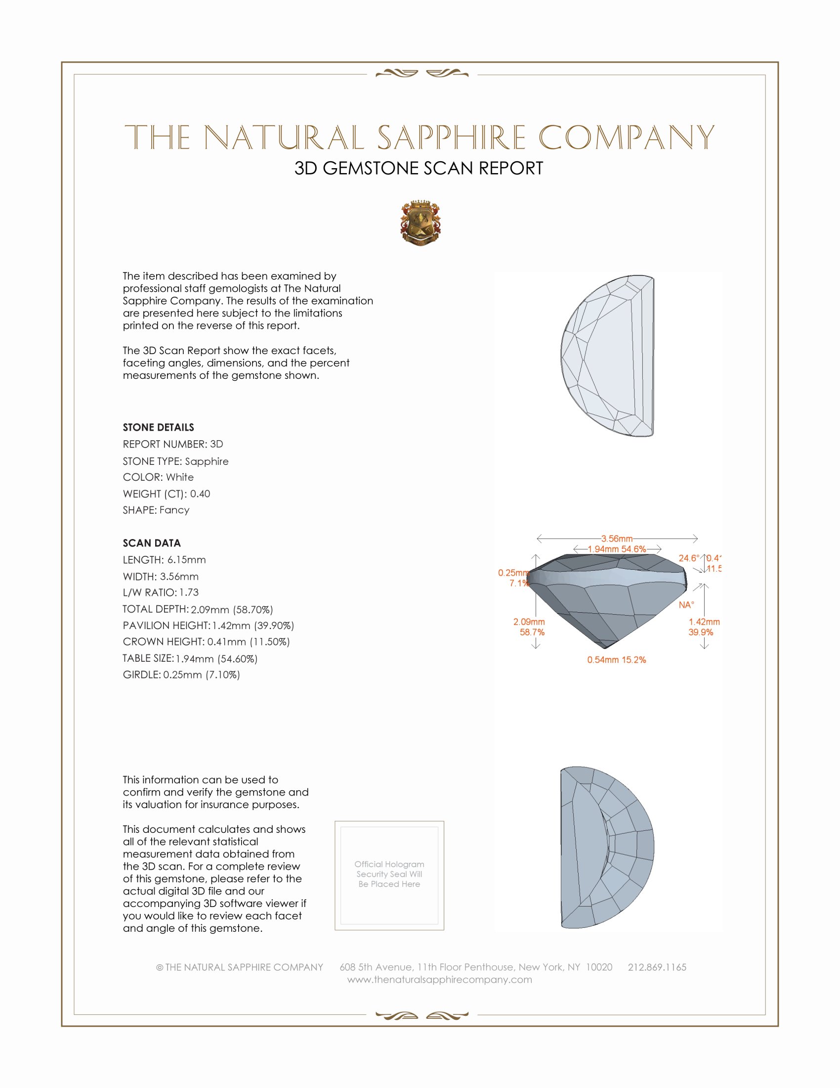 0.82 Ct.Tw. White Sapphire Pair from Ceylon (Sri Lanka)