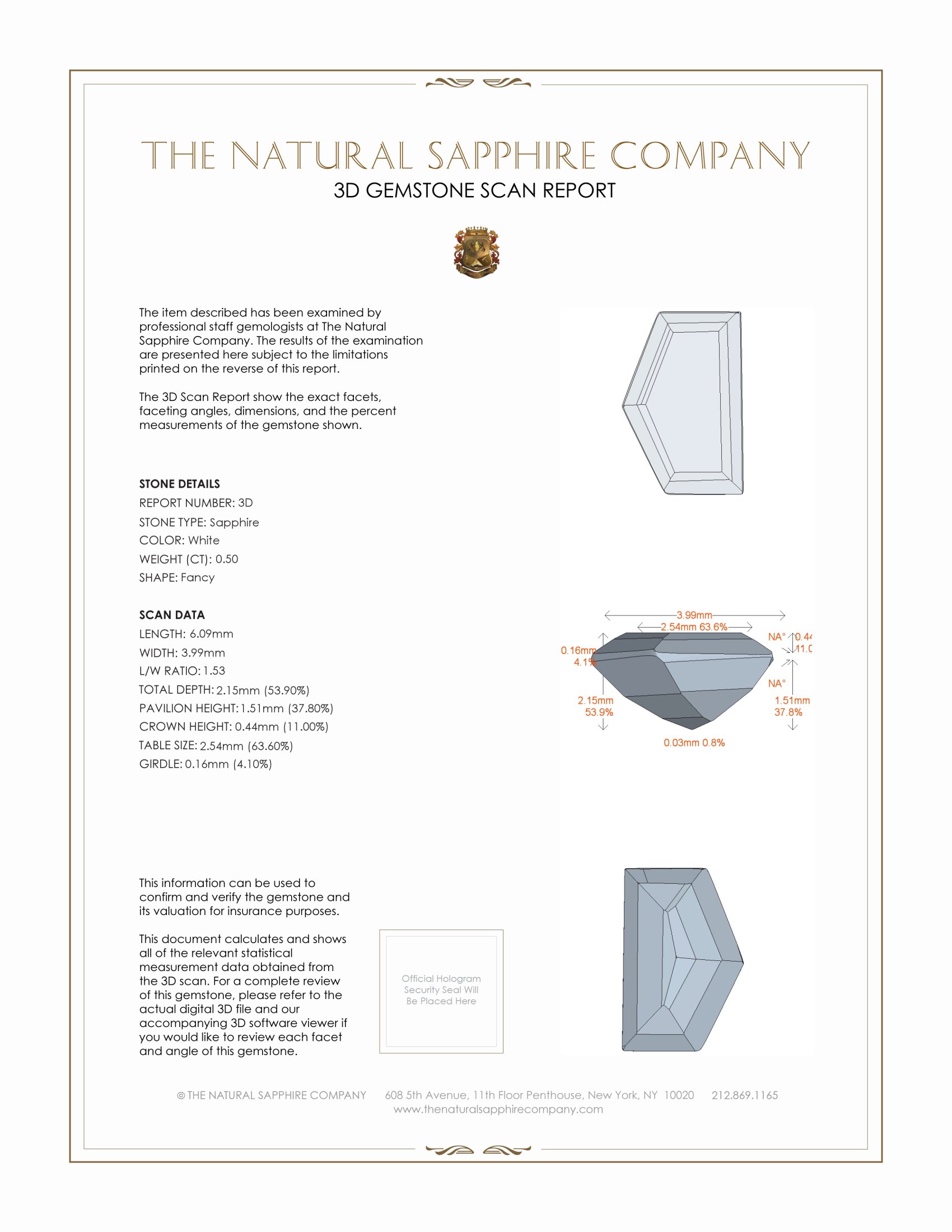 0.93 Ct.Tw. White Sapphire Pair from Ceylon (Sri Lanka)