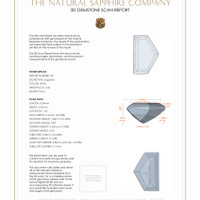0.90&nbsp;Ct.Tw.Total Carat Weight White Sapphire Pair from Ceylon (Sri Lanka) 3 D Scan Report