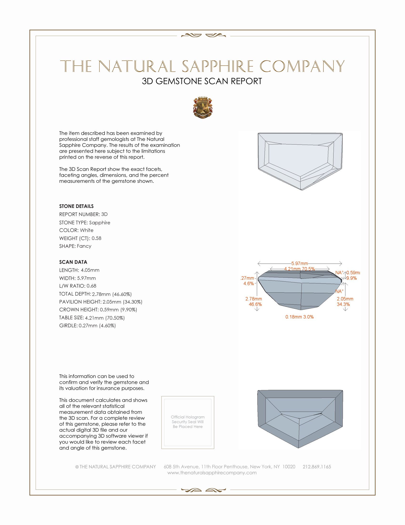 1.20 Ct.Tw. White Sapphire Pair from Ceylon (Sri Lanka)