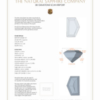 1.14&nbsp;Ct.Tw.Total Carat Weight White Sapphire Pair from Ceylon (Sri Lanka) 3 D Scan Report