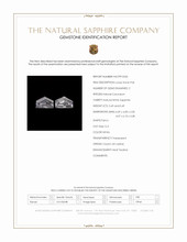 0.98&nbsp;Ct.Tw.Total Carat Weight White Sapphire Pair from Ceylon (Sri Lanka) Scan Report