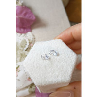 1.60&nbsp;Ct.Tw.Total Carat Weight White Sapphire Pair from Ceylon (Sri Lanka) Life Style