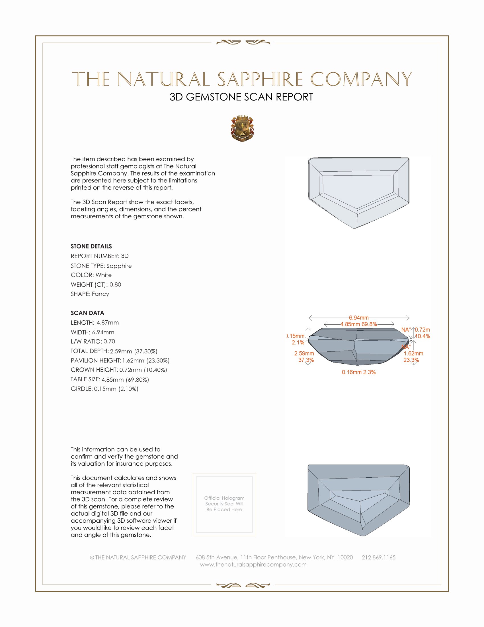 1.60 Ct.Tw. White Sapphire Pair from Ceylon (Sri Lanka)