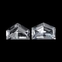 2.07&nbsp;Ct.Tw.Total Carat Weight White Sapphire Pair from Ceylon (Sri Lanka) Video