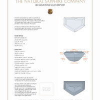 2.07&nbsp;Ct.Tw.Total Carat Weight White Sapphire Pair from Ceylon (Sri Lanka) 3 D Scan Report