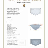 2.07&nbsp;Ct.Tw.Total Carat Weight White Sapphire Pair from Ceylon (Sri Lanka) 3 D Scan Report