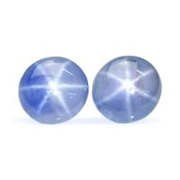6.77&nbsp;Ct.Tw.Total Carat Weight Blue Star Sapphire Pair from Ceylon (Sri Lanka) Video