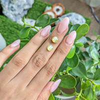 3.19&nbsp;Ct.Tw.Total Carat Weight Cabochon Chrysoberyl Pair from Ceylon (Sri Lanka) Life Style