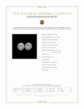 1.40&nbsp;Ct.Tw.Total Carat Weight White Sapphire Pair from Ceylon (Sri Lanka) Scan Report
