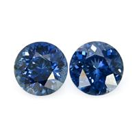 1.19 Ct.Tw.Total Carat Weight Blue Sapphire Pair from Madagascar Video
