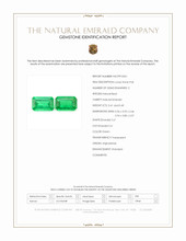 0.81 Ct.Tw.Total Carat Weight Emerald Pair from Afghanistan Scan Report