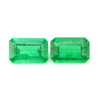 0.81 Ct.Tw.Total Carat Weight Emerald Pair from Afghanistan Video