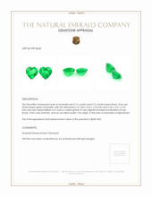 0.30 Ct.Tw.Total Carat Weight Emerald Pair from Afghanistan Appraisal