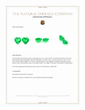 0.30 Ct.Tw.Total Carat Weight Emerald Pair from Afghanistan Appraisal
