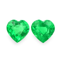 0.30 Ct.Tw.Total Carat Weight Emerald Pair from Afghanistan Video