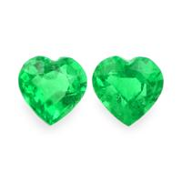 0.30 Ct.Tw.Total Carat Weight Emerald Pair from Afghanistan Video