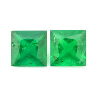 0.55 Ct.Tw.Total Carat Weight Emerald Pair from Afghanistan Video
