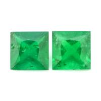 0.55 Ct.Tw.Total Carat Weight Emerald Pair from Afghanistan Video