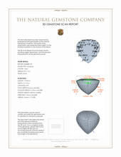 19.12&nbsp;Ct.Tw.Total Carat Weight Tanzanite Pair from Tanzania 3 D Scan Report