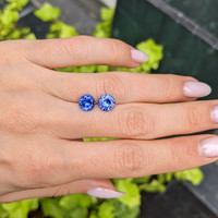 2.49 Ct.Tw.Total Carat Weight Tanzanite Pair from Tanzania Life Style