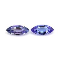 2.28 Ct.Tw.Total Carat Weight Tanzanite Pair from Tanzania Video