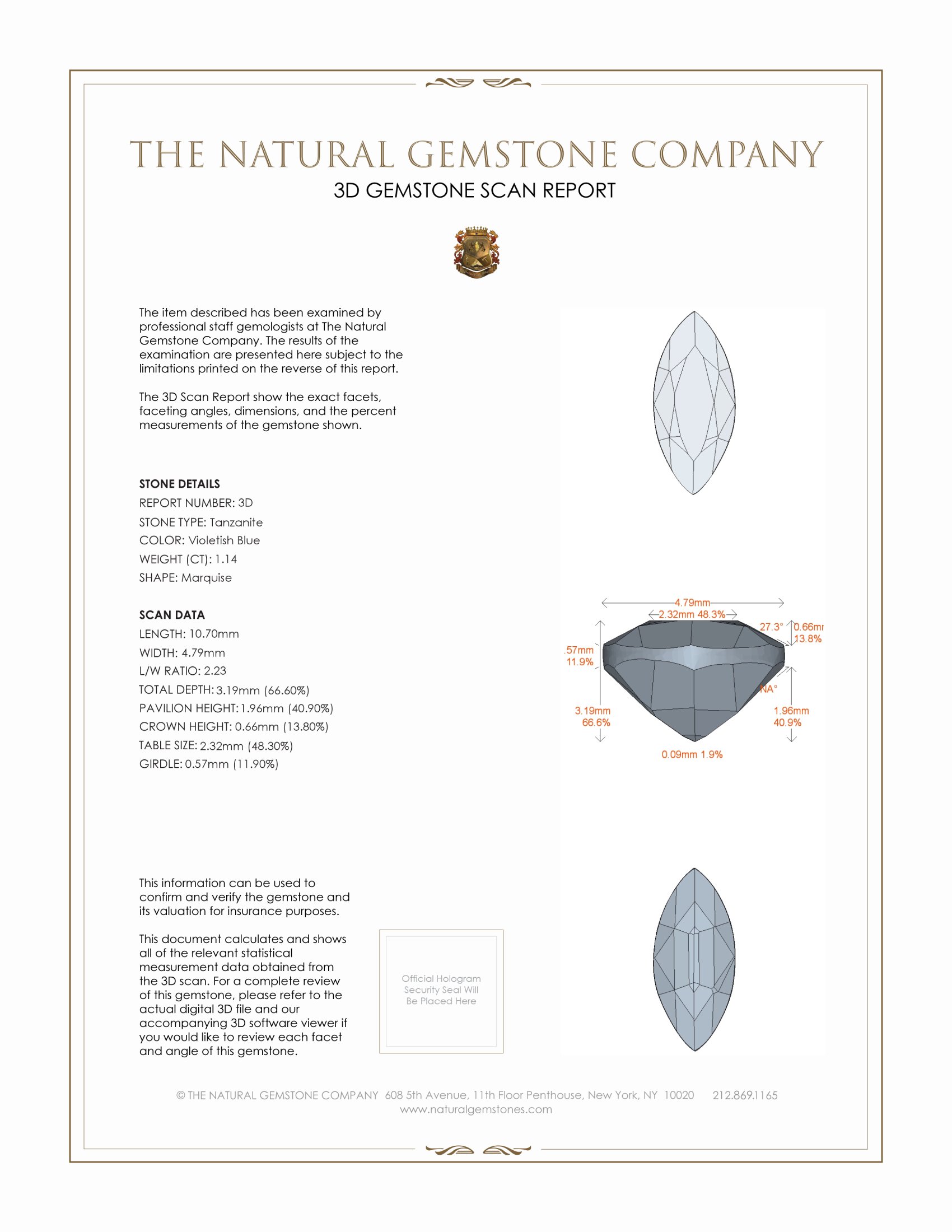 2.28 Ct.Tw. Tanzanite Pair from Tanzania