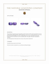 1.78&nbsp;Ct.Tw.Total Carat Weight Tanzanite Pair from Tanzania Appraisal