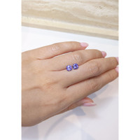 1.42 Ct.Tw.Total Carat Weight Tanzanite Pair from Tanzania Life Style