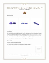 1.60 Ct.Tw.Total Carat Weight Tanzanite Pair from Tanzania Appraisal