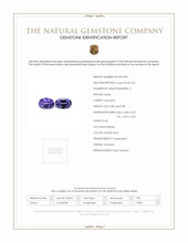 1.60 Ct.Tw.Total Carat Weight Tanzanite Pair from Tanzania Scan Report