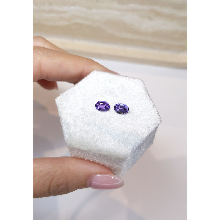 1.60 Ct.Tw. Tanzanite Pair from Tanzania