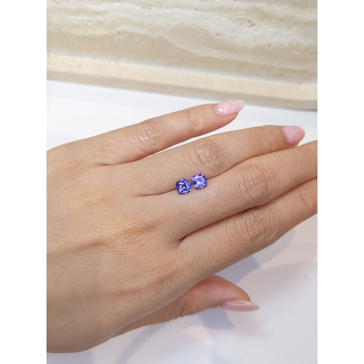 1.26 Ct.Tw. Tanzanite Pair from Tanzania