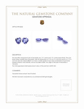 3.82 Ct.Tw.Total Carat Weight Tanzanite Pair from Tanzania Appraisal