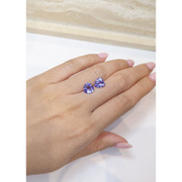 3.82 Ct.Tw.Total Carat Weight Tanzanite Pair from Tanzania Life Style