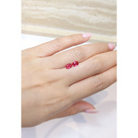 1.10 Ct.Tw.Total Carat Weight Ruby Pair from Mozambique Life Style
