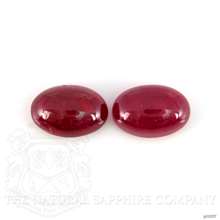 1.41 Ct.Tw. Cabochon Ruby Pair from Mozambique