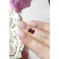 1.19 Ct.Tw.Total Carat Weight Cabochon Ruby Pair from Mozambique Life Style
