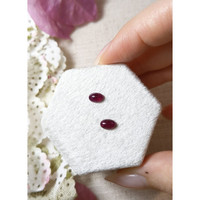 1.19 Ct.Tw.Total Carat Weight Cabochon Ruby Pair from Mozambique Life Style
