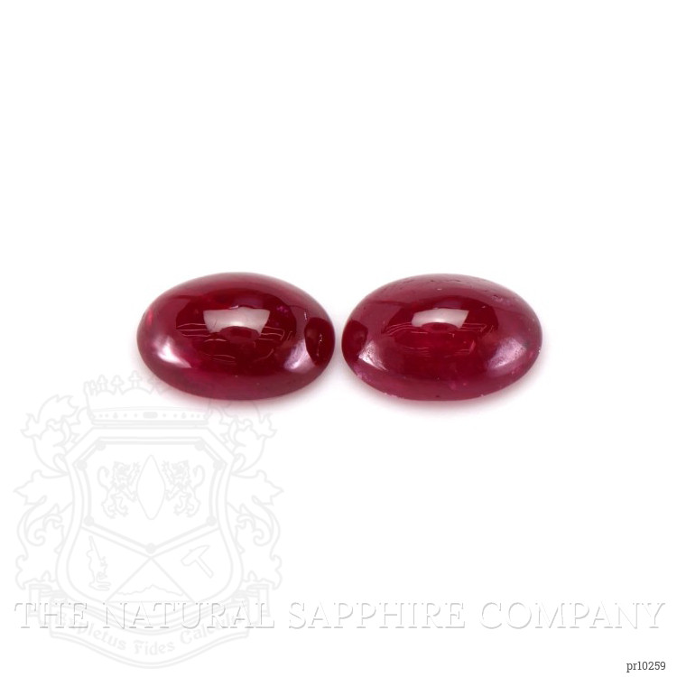 1.40 Ct.Tw. Cabochon Ruby Pair from Mozambique